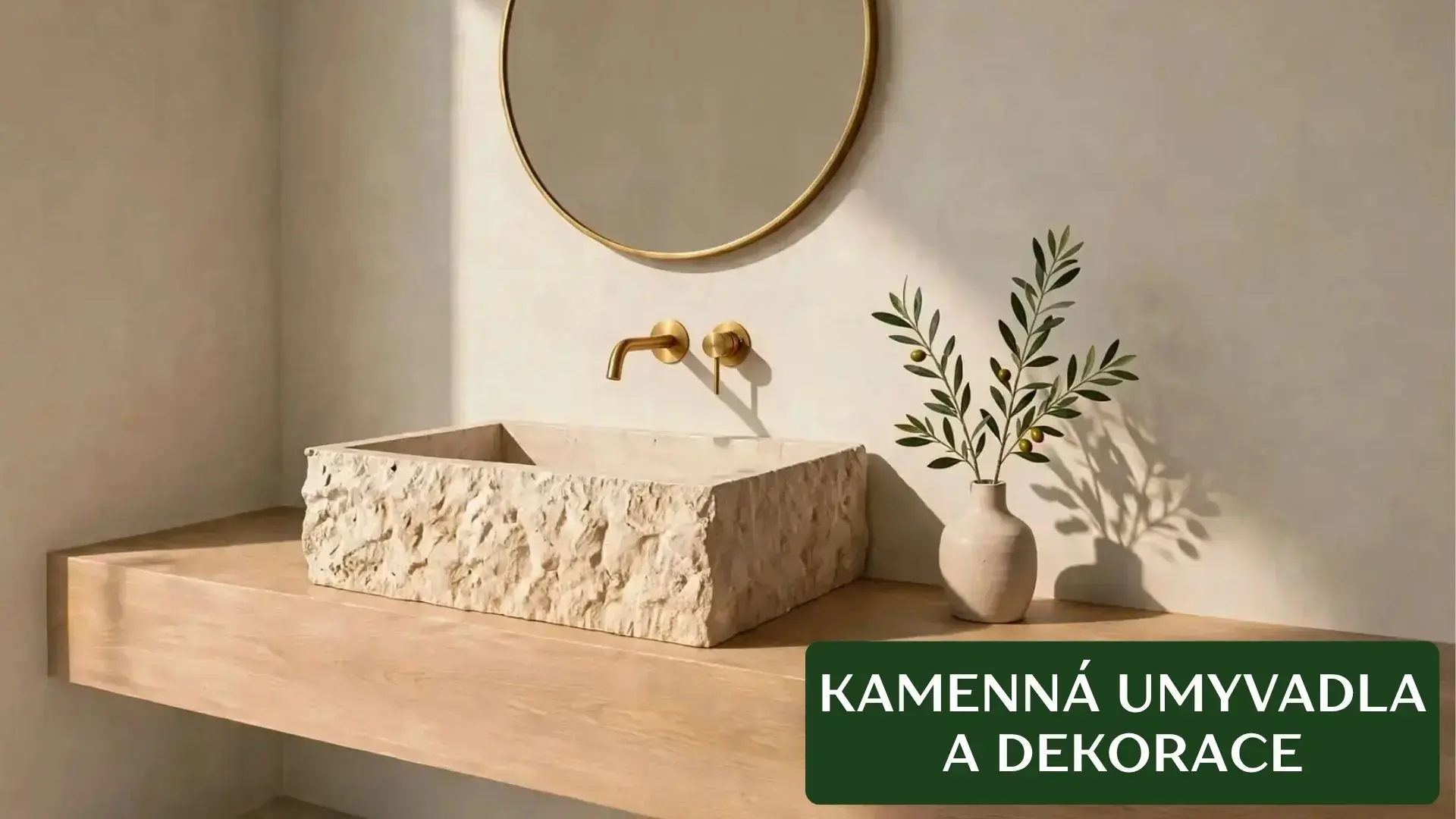 Umyvadla a dekorace z kamene