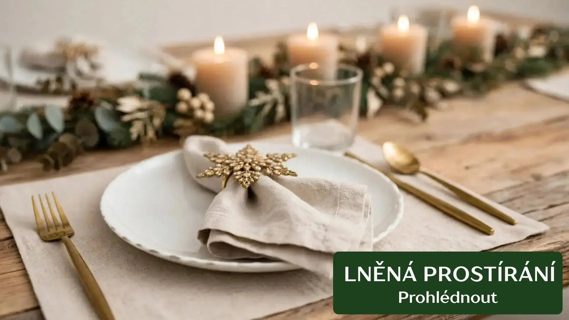Lněná prostírání a běhouny