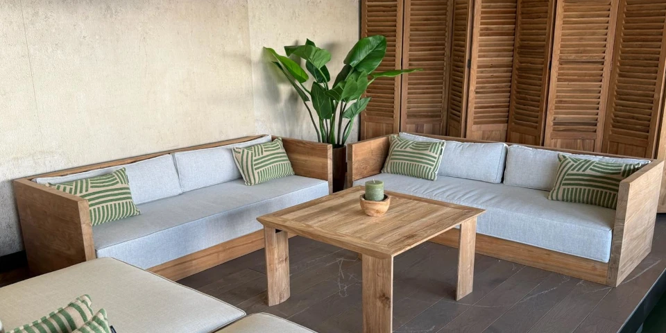 Teak furniture and decoration
