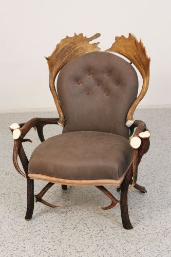Deer antler armchair Komfort - more colours in detail