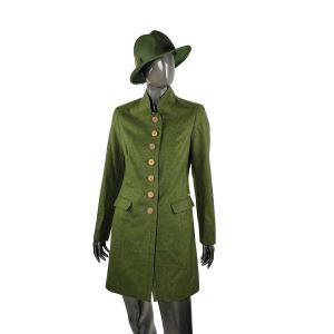 Women's green coat Regina, size 36