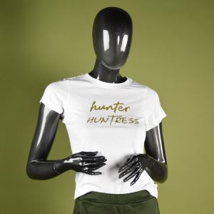 Women's T-shirt "Hunter", white, size XXL