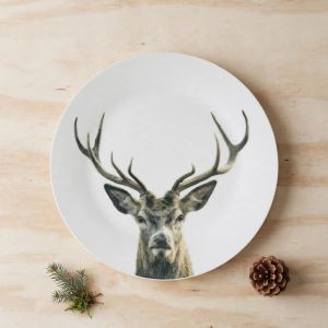 Dessert plate with deer motive 19 cm Dessert plate with deer motive 19 cm
