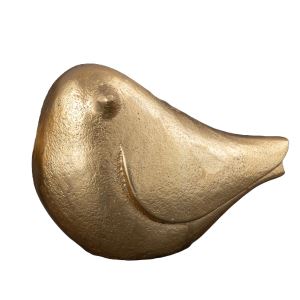 Decorative golden bird statuette 16 x 10 x 11,5 cm