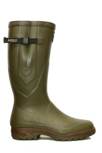 Rubber boots with neoprene lining against cold, khaki, size 42