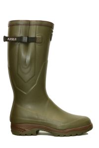 Rubber boots with neoprene lining against cold, khaki, size 45