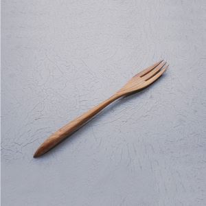 Teak wood salad fork Basic 34 x 4 x 2 cms