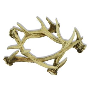 Sika deer antler wreath for champagne pail, vase or decorative glass etc.