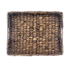 Water hyacinth tray, anthracite 6 x 36 x 28 cm