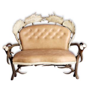 Leather sofa of antlers ARTURE Komfort leather 112205 16 Sand
