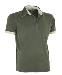 Polo shirt Tagart Hals green with short sleeves, size L