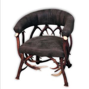Deer antler armchair ARTURE Club -  5 - Chocolate