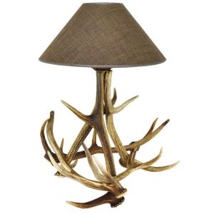 Table deer antler lamp 3+3 antlers