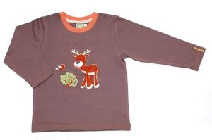 Dětské triko s dlouhým rukávem s jelenem, vel. 104