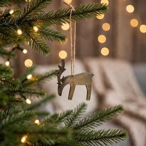 Hanging Christmas Reindeer Ornament, Gold, 7.5 × 2.5 × 6 cm Hanging Christmas Reindeer Ornament, Gold, 7.5 × 2.5 × 6 cm