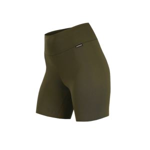 Women's short khaki leggings, size L