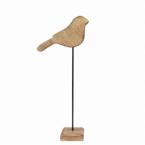 Standing bird mango wood 32 cm