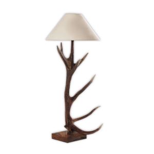 Deer antler table lamp