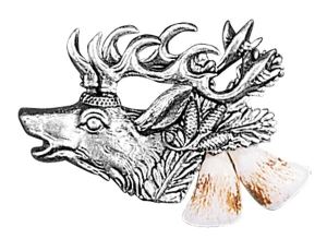Odznak ARTURE jelení hlava s řezáky 2657