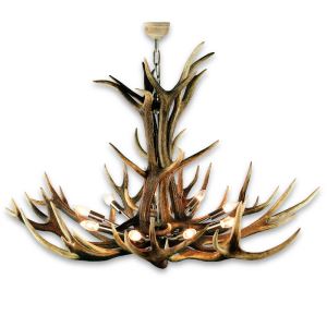 Beautiful modern deer antler chandelier with 9 stainless sockets
