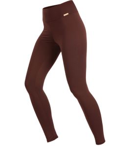 Women's long chocolate leggings, size L