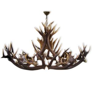 Deer and f.deer antler chandelier - ship with 8 candle lights