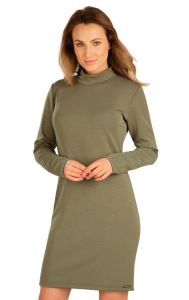 Women's long sleeve dress, khaki size M
