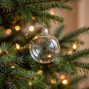 Glass Christmas ball clear Glass Christmas ball clear