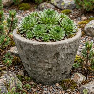 Stone flower pot 20x25 cm