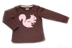 Children´s T-shirt with long sleeves with squirrel picture, size 104