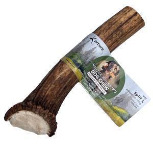 Deer antler dog chew L split
