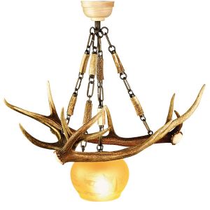 Small deer antler chandelier