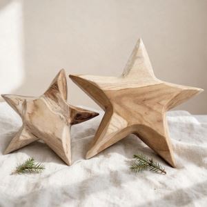 Wooden decoration star Wooden decoration star