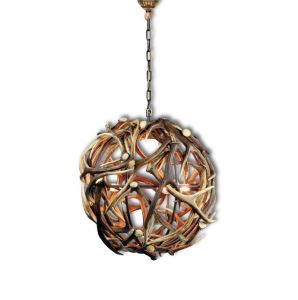Elegant and luxury globe chandelier of deer antlers, diam. 70 cm