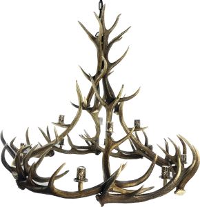Big deer antler chandelier Franck