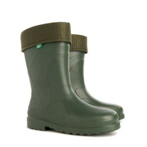 Women rubber boots low, green, size 36