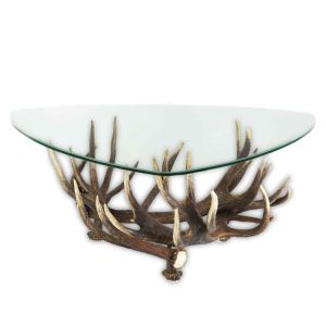 Antler coffee table in triangle shape