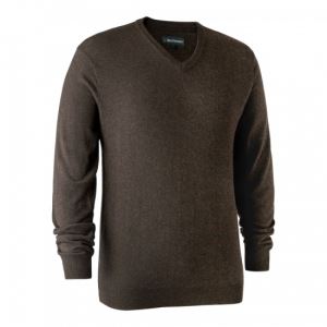 Hunting merino sweater Kingston V, Dark Elm, size M