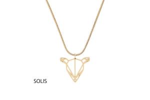 Doe Steel Pendant Gold