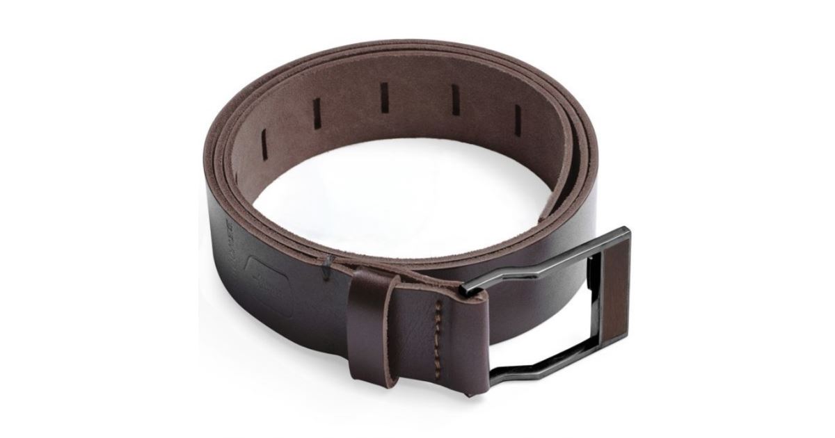 Leather belt Punm, length 100 cm