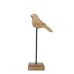 Standing bird mango wood 26 cm