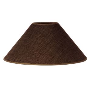 Textile lampshade E27 - dark brown 77  40-12-17 cm