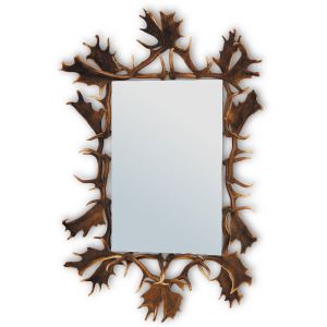Fallow deer antler mirror ARTURE 118809 110 x 160 cms