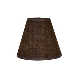 Textile lampshade E14 - dark brown 77