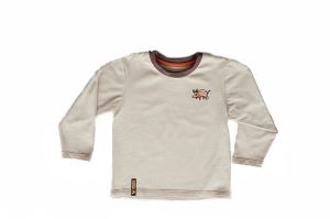 Children´s T-shirt with long sleeves with wild boar picture, size 122