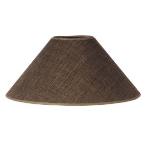 Textile lampshade E27 - brown 50 40-12-17 cm
