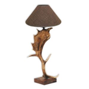Table lamp of fallow deer antler