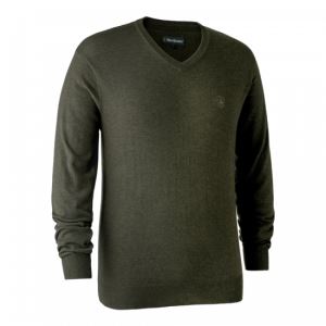 Hunting merino sweater Kingston V, Green Melange, size 3XL
