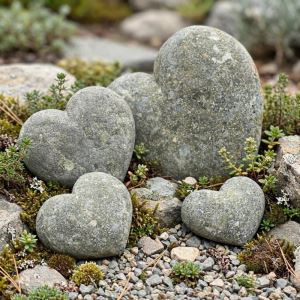 Stone heart for decoration 15 x 15 cm Stone heart for decoration 15 x 15 cm
