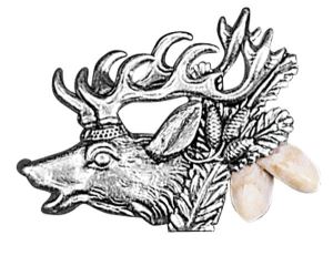 Odznak ARTURE s jelenem a světlými grandlemi 265602